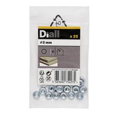 Diall Carbon Steel Screw Cup Washer Pack (M3, 25 Pc.)
