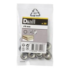 Diall Stainless Steel Screw Cup Washer Pack (M6, 25 Pc.)