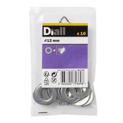 Diall Stainless Steel Medium Flat Washer Pack (M12, 10 Pc.)