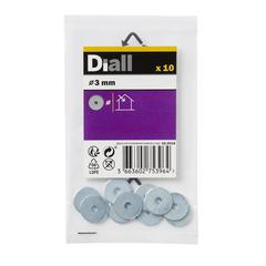 Diall Carbon Steel Penny Washer Pack (M3, 10 Pc.)