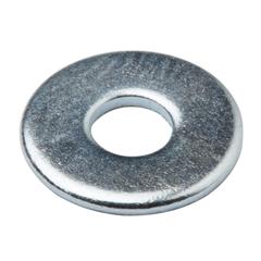 Diall Carbon Steel Large Flat Washer Pack (M4, 100 Pc.)