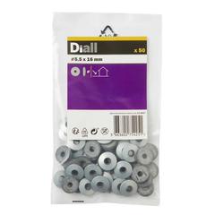 Diall Carbon Steel Roofing Washer Pack (M5.5, 50 Pc.)