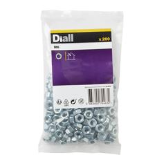 Diall Zinc-Plated Carbon Steel Lock Nut Pack (M6, 10 Pc.)