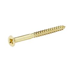 Diall Brass Wood Screw Pack (4 x 50 mm, 25 Pc.)