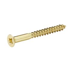 Diall Brass Wood Screw Pack (5 x 50 mm, 25 Pc.)