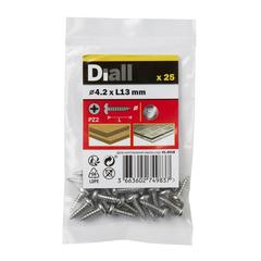 Diall Stainless Steel Self Tapping Screw Pack (4.2 x 13 mm, 25 Pc.)