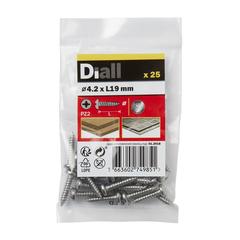 Diall Stainless Steel Self Tapping Screw Pack (4.2 x 19 mm, 25 Pc.)