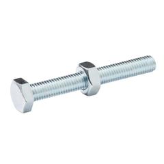 Diall M10 Hex Carbon Steel Bolt & Nut (80 mm, 10 Pc.)