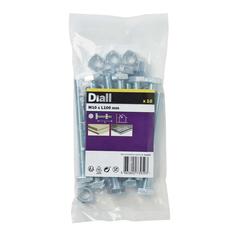 Diall M10 Hex Carbon Steel Bolt & Nut (100 mm, 10 Pc.)