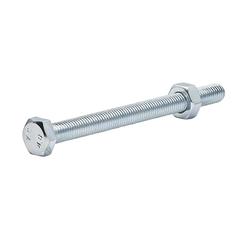 Diall M10 Hex Carbon Steel Bolt & Nut (120 mm, 10 Pc.)