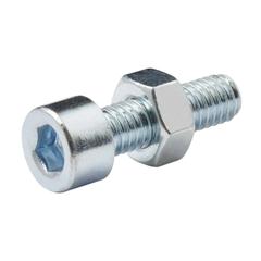 Diall M5 Cylindrical Carbon Steel Set Screw & Nut (20 mm, 20 Pc.)