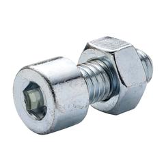 Diall M8 Cylindrical Carbon Steel Set Screw & Nut (20 mm, 20 Pc.)