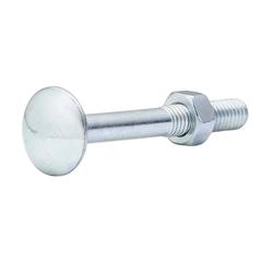 Diall Zinc-Plated Carbon Steel Square Coach Nut & Bolt Pack (M5 x 40 mm, 10 Pc.)