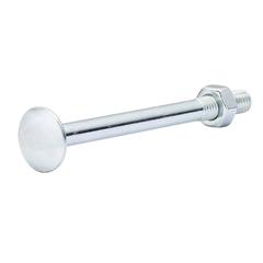 Diall Zinc-Plated Carbon Steel Square Coach Nut & Bolt Pack (M8 x 90 mm, 10 Pc.)