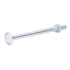 Diall Zinc-Plated Carbon Steel Square Coach Nut & Bolt Pack (M8 x 130 mm, 5 Pc.)