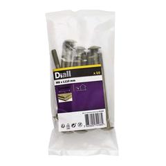 Diall Carbon Steel Cup Square Bolt Pack (M8 x 110 mm, 10 Pc.)