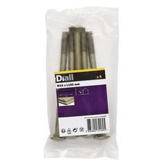 Diall Carbon Steel Cup Square Bolt Pack (M10 x 150 mm, 5 Pc.)