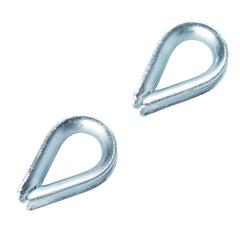 Diall Zinc-Plated Steel Thimble Pack (3 mm, 2 Pc.)
