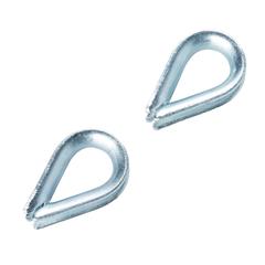 Diall Zinc-Plated Steel Thimble Pack (4 mm, 2 Pc.)