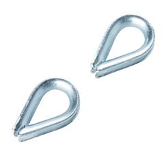 مجموعة حلقة فولاذ مطلي بالزنك ديال (6 ملم، 2 قطعة)