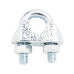 Diall Zinc-Plated Steel Wire Rope Clamp Pack (90 x 6 mm, 2 Pc.)