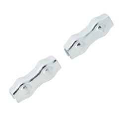 Diall Duplex Zinc-Plated Steel Wire Rope Clamp Pack (90 x 4 mm, 2 Pc.)