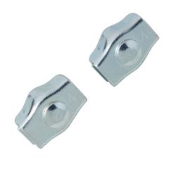 Diall Simplex Zinc-Plated Steel Wire Rope Clamp Pack (90 x 4 mm, 2 Pc.)