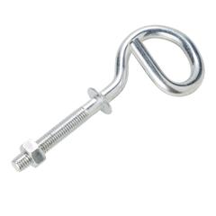 Diall Zinc-Plated Steel Single Hook (12 x 70 mm)