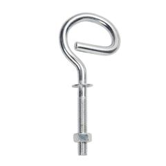 Diall Zinc-Plated Steel Single Hook (12 x 70 mm)
