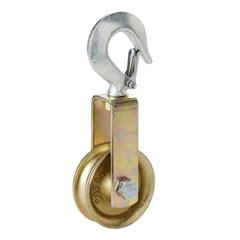 Diall Zinc-Plated Single Wheel Pulley (80 mm)
