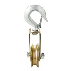 Diall Zinc-Plated Single Wheel Pulley (80 mm)