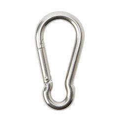 Diall Chrome-Plated Steel Spring Snap Hook (5 x 50 mm)