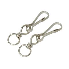 Diall Nickel-Plated Steel Swivel Snap Hook Pack (30 mm, 2 Pc.)
