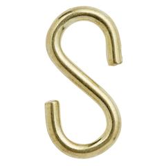 Diall Brass-Plated Steel S-Hook Pack (3 x 30 mm, 4 Pc.)
