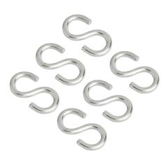 Diall Zinc-Plated Steel S-Hook Pack (3 x 30 mm, 6 Pc.)