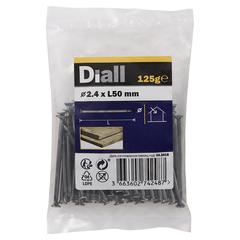 Diall Carbon Steel Round Wire Nail Pack (2.4 x 50 mm)