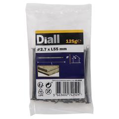 Diall Carbon Steel Round Wire Nail Pack (2.7 x 55 mm)