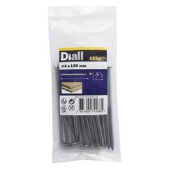 Diall Carbon Steel Round Wire Nail Pack (4 x 90 mm)