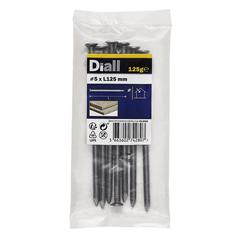 Diall Carbon Steel Round Wire Nail Pack (5 x 125 mm)