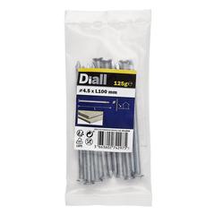 Diall Galvanised Carbon Steel Round Wire Nail Pack (4.5 x 100 mm)