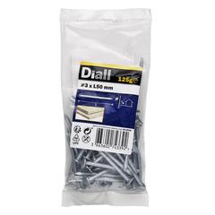 Diall Galvanised Carbon Steel Clout Nail Pack (3 x 50 mm)