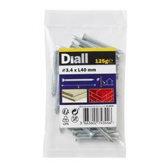 مجموعة مسامير خرسانة فولاذ كربوني مجلفن ديال (3.4 × 40 ملم)