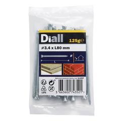 Diall Galvanised Carbon Steel Masonry Nail Pack (3.4 x 80 mm)
