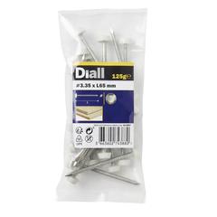 Diall Stainless Steel UPVC Nail Pack (3.35 x 60 mm, 125 g)