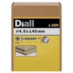 Diall Stainless Steel Wood Screw Pack (4.5 x 45 mm, 200 Pc.)