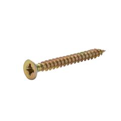 Diall Zinc-Plated Carbon Steel Wood Screw Pack (3 x 30 mm, 100 Pc.)