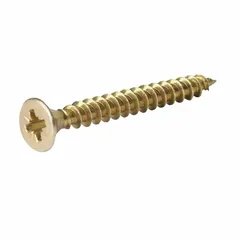 Diall Zinc-Plated Carbon Steel Wood Screw Pack (5 x 60 mm, 100 Pc.)