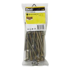 Diall Carbon Steel Screw Pack (10 cm, 25 Pc.)