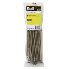 Diall Carbon Steel Screw Pack (150 x 6.7 mm, 25 Pc.)