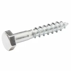 Diall Zinc-Plated Carbon Steel Hex Coach Screw Pack (5 x 30 mm, 200 Pc.)